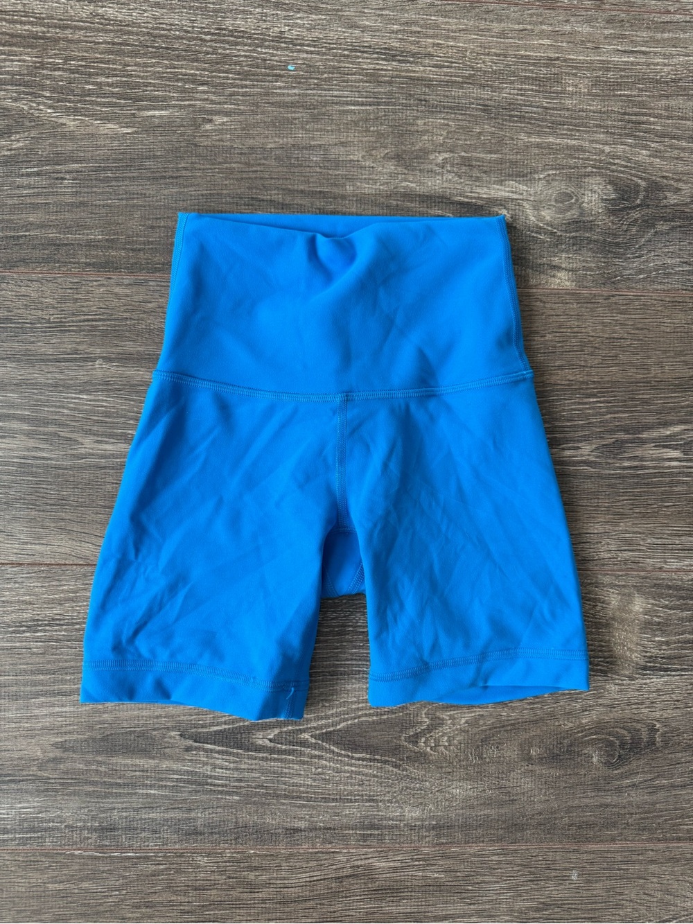 lululemon Bright Blue High-Rise Bike Shorts